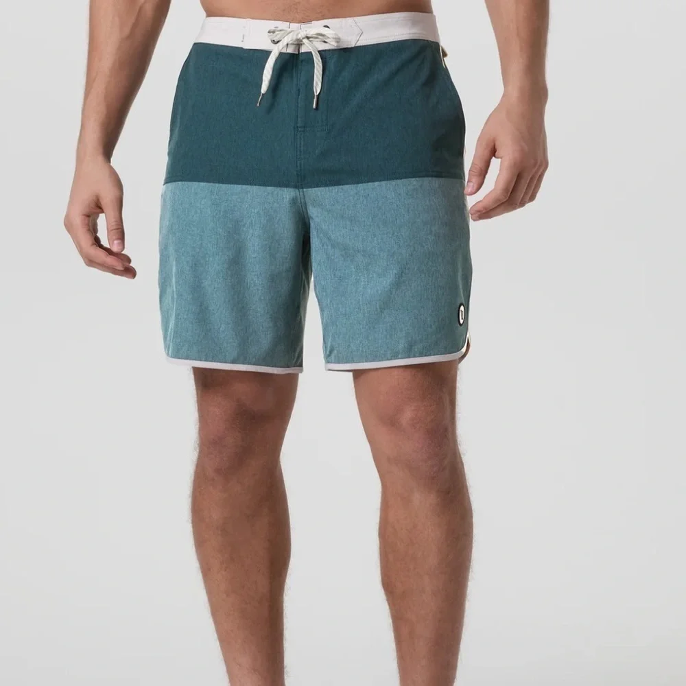Vuori Cruise Boardshort Size 32 Color: Deep Sea Colorblock NWT